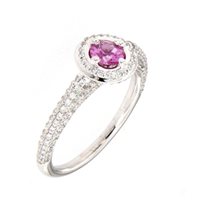 Anello Crivelli Donna ZAFFIRO ROSA in Oro Zaffiro rosa 307-VR9108 ZF 0.42